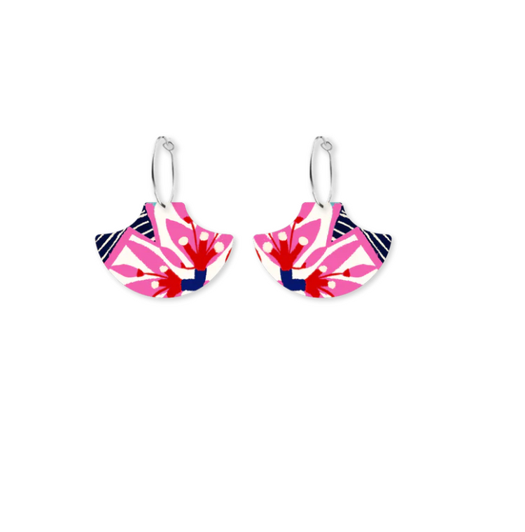 Pagoda Hoop Earrings