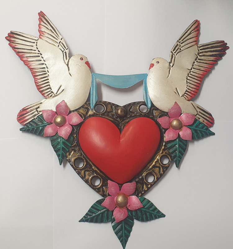 Heart Doves & Flowers ASM11