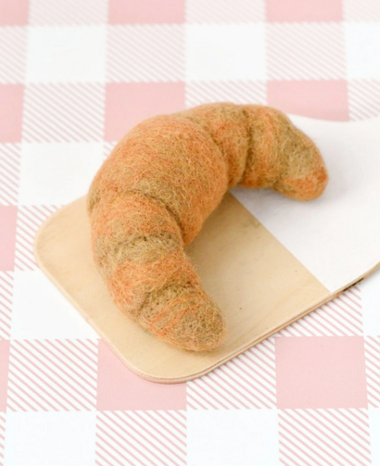 Felt Plain Croissant Play Food