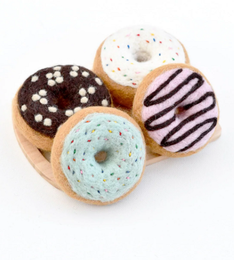Felt Donut Play Food Set 4