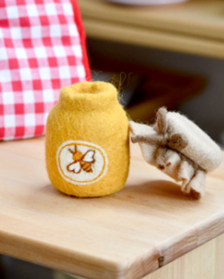 Felt Honey Jar Play Food
