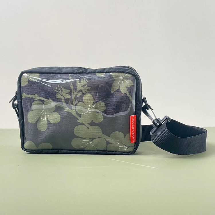 Khaki Blossom Box Bag