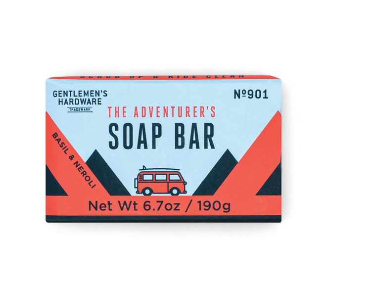 Basil & Neroli scented soap bar by Gentleman's Hardware.