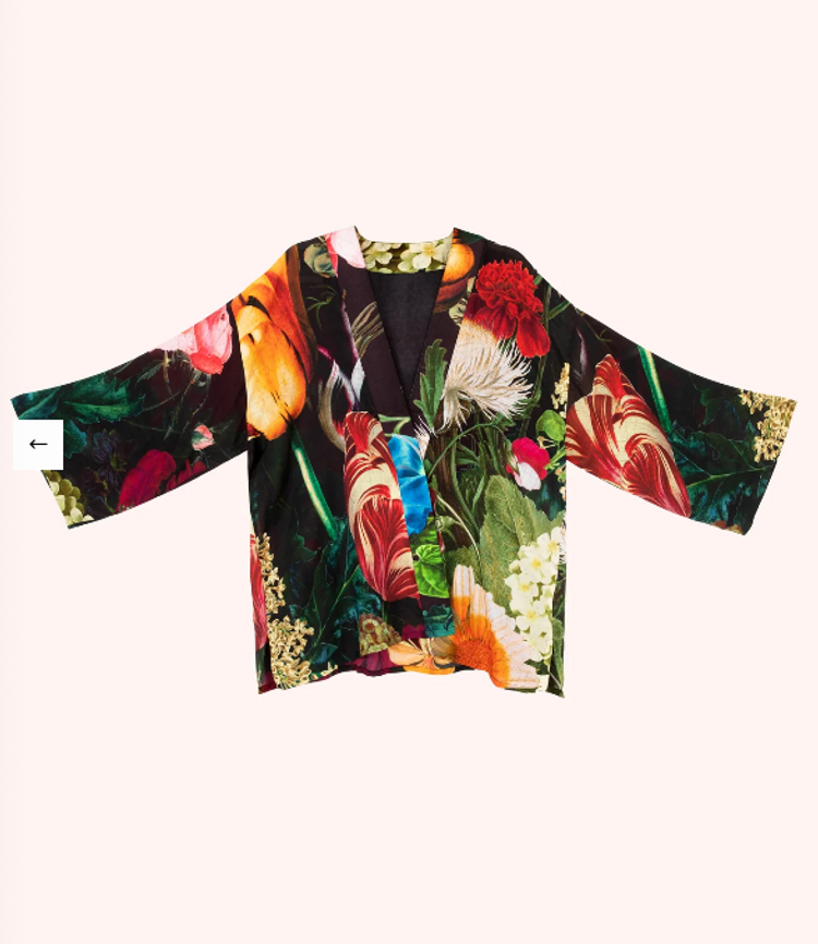 Kimono Mid Length - Opulent Florals