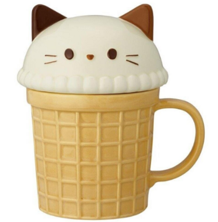 Cat  Ice Cream Mug