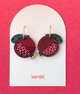 Crimson Crown Pomegranate Earrings Crimson Crown Pomegranate Earrings