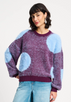 Pullover - Dots Plum