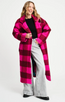 Coat - Check Plum Pink