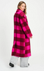 Coat - Check Plum Pink