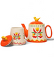 Retro Folk Hand Painted Teapot