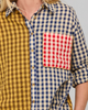 Gillie Shirt -Navy Spliced Seersucker