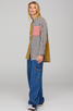 Gillie Shirt -Navy Spliced Seersucker