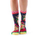 Printed nightshade socks
