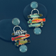 Blue Earrings 12981
