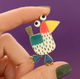 Roule Ma Poule Brooch 08214