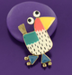 Roule Ma Poule Brooch 08214
