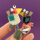 Roule Ma Poule Brooch 08215