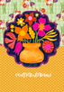 BB Greeting Card - Flowers in Frames A6
