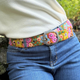 In the Garden Floral Embroidered Wool Belt