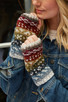 Helmsdale - Hand Knit Thick Wool Fair Isle Fingerless Gloves