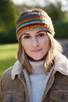Grassington - Knitted Earth Stripey Headband