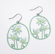 Midi Flannel Flower Earrings
