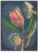 Dana Kinter Mini Print - Silvereye and Pink Ice Protea