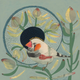 Dana Kinter Mini Print - Zebra Finch and Leucadendron