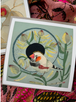 Dana Kinter Mini Print - Zebra Finch and Leucadendron