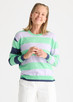 Coastal Stripe Jumper - Jelly Mint