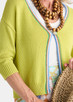 Crochet Trim Cardi - Green Glow ZP8825