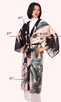 Kimono Gown - Midnight Orchid