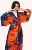 Kimono Gown -Chrysanthemum