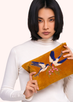 Velvet Zip Pouch - Swallow