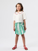 Happy Stripe Pocket Skirt
