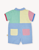 Gingham Colour Block Romper