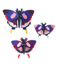 Swallowtail Butterfly Wall Art Set 3