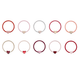 Teeny Heart Ties Red