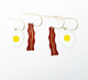 Eggs & Bacon Stacker Earrings