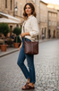 Lulu Jeans Bag - Chocolate