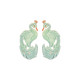 Jade Peacock Earrings