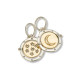 Crystal Moon & Stars Charm - 4433