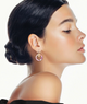 Double Halo Hoop Earrings