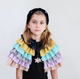 Rainbow Ruffle Cape