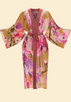 Mustard Orchid Kimono Gown