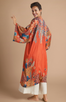 Kimono Gown - Trailing Wisteria Terracotta