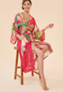 Kimono Gown - Delicate Tropical