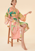 Kimono Gown - Delicate Tropical