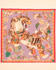 Silk Scarf - Prancing Tiger