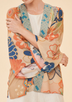 Kimono Jacket - 70's Kaleidoscope Coconut